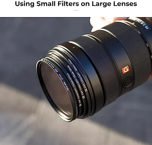 The K&F CONCEPT 18 Pieces Filter Ring Adapter Set | Camera compared in context