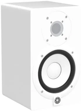 The YAMAHA HS5 W 5-Inch Powered Studio Monitor (White, 2-Pack) Bundle (2 Items) in real use