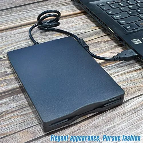 Close look at the Nice2MiTu 3.5" USB External Floppy Disk Drive Portable 1.44 MB build quality