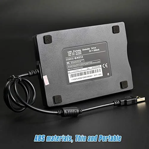 The Nice2MiTu 3.5" USB External Floppy Disk Drive Portable 1.44 MB in real use