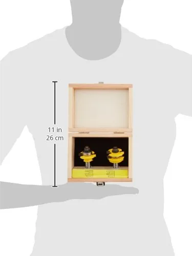 The YONICO Cabinet Door Rail and Stile Router Bits Set 2 in real use