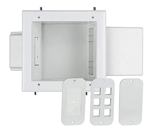 DataComm Electronics 45-0051-WH Expandable Media Box with Duplex Receptacle, Low Profile Design for Wall-Mounted Review: Tested and Rated
