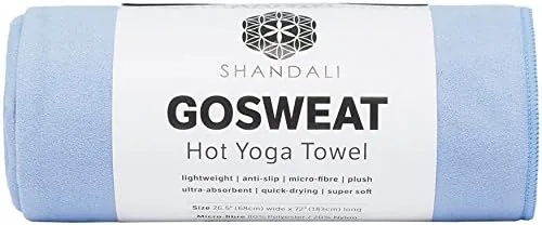 GoSweat Non-Slip Hot Yoga Towel with Super-Absorbent Soft Suede Microfiber in Many Colors, for Review: Tested and Rated