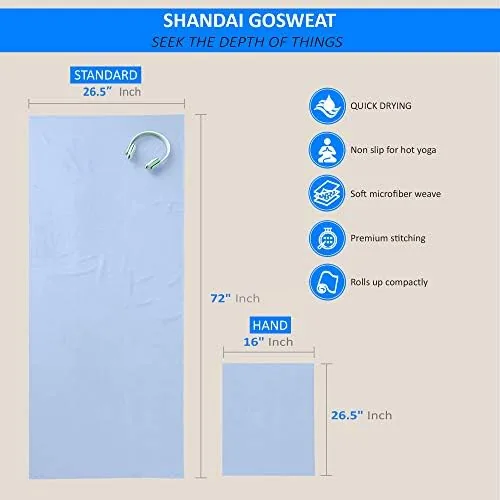 Close look at the GoSweat Non-Slip Hot Yoga Towel with Super-Absorbent Soft Suede Microfiber build quality