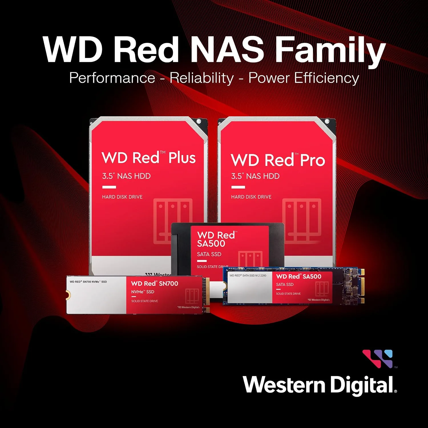 SMART health data on a screen showing healthy attributes for the WD Red Plus