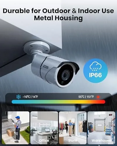The ZOSI 3K Lite Home Security Camera System with Audio, AI in real use