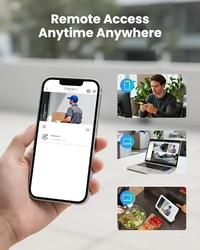 Another view of the ZOSI 3K Lite Home Security Camera System with Audio, AI