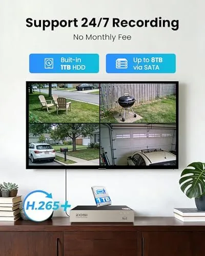 The ZOSI 3K Lite Home Security Camera System with Audio, AI compared in context