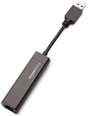 Close look at the Amazon Basics USB 3.0 to 10/100/1000 Gigabit Ethernet Internet Adapter build quality