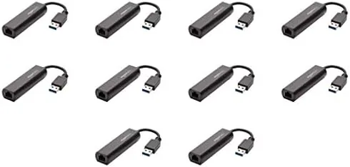 Another view of the Amazon Basics USB 3.0 to 10/100/1000 Gigabit Ethernet Internet Adapter
