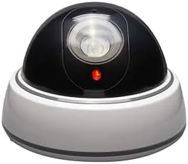 The SABRE Fake Dome Security Camera, Flashing Red Light For Nighttime compared in context