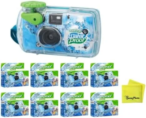 Close look at the Fujifilm QuickSnap 800 Waterproof 35mm One-Time-Use Disposable Camera, 27 Exposures 2-Pack build quality