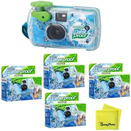 Another view of the Fujifilm QuickSnap 800 Waterproof 35mm One-Time-Use Disposable Camera, 27 Exposures 2-Pack
