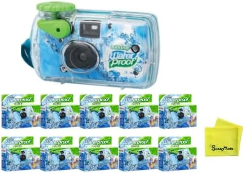 The Fujifilm QuickSnap 800 Waterproof 35mm One-Time-Use Disposable Camera, 27 Exposures 2-Pack compared in context