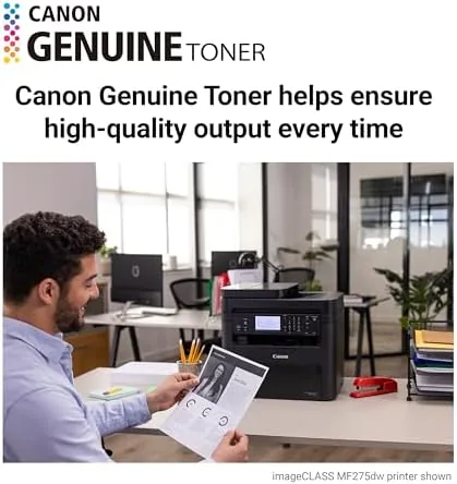 Close look at the Canon Genuine 137 Black Toner Cartridge Compatible with LBP151dw, MF210 build quality