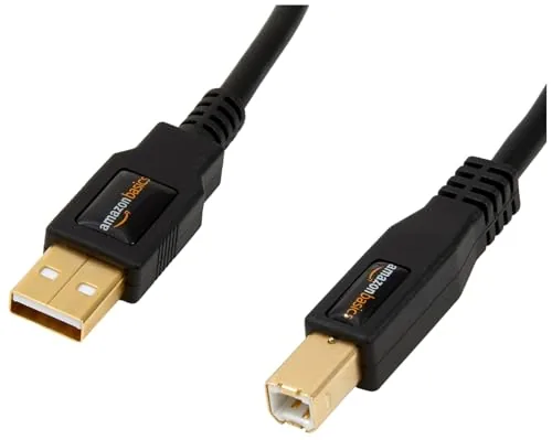 Overview of the Amazon Basics USB 2.0 Cable, USB-A to USB-B, for Printer