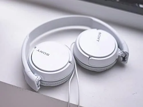 Close look at the Sony ZX Series Wired On-Ear Headphones, White MDR-ZX110 build quality