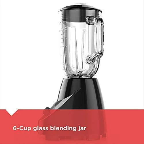 BLACK+DECKER blender next to a larger high powered blender