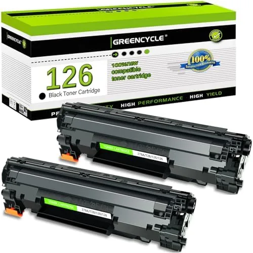 greencycle Compatible Toner Cartridge Replacement for Canon 126 CRG-126 | CRG126 3483B001 for use Review: Tested and Rated