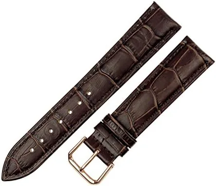 RECHERE Leather Watch Band Strap Rose Gold Pin Buckle Black Brown Blue Red White Review: Tested and Rated
