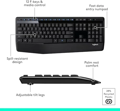 Unboxing the Logitech MK345 with the keyboard, mouse, and receiver