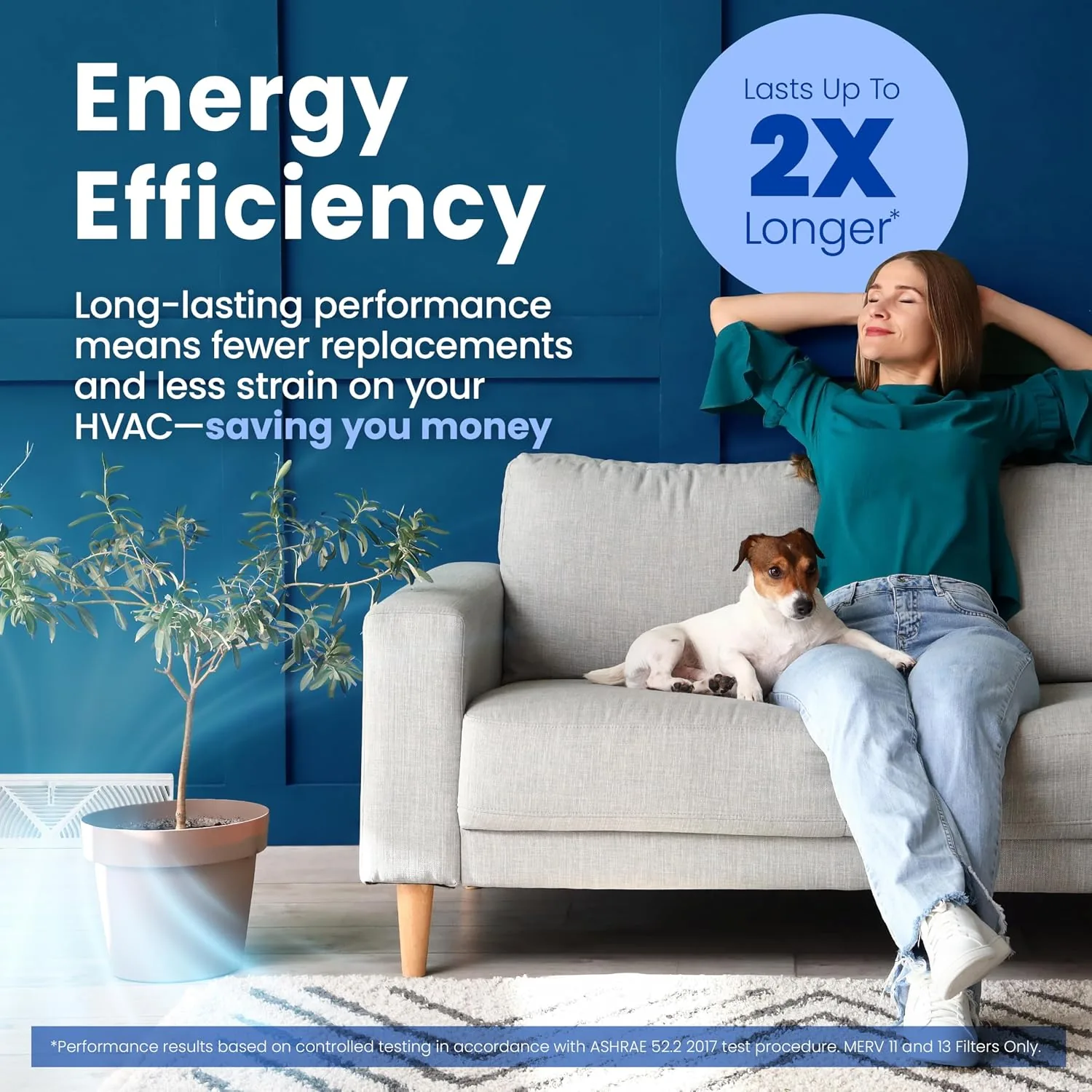AprilAire 213 filter with a home air return register