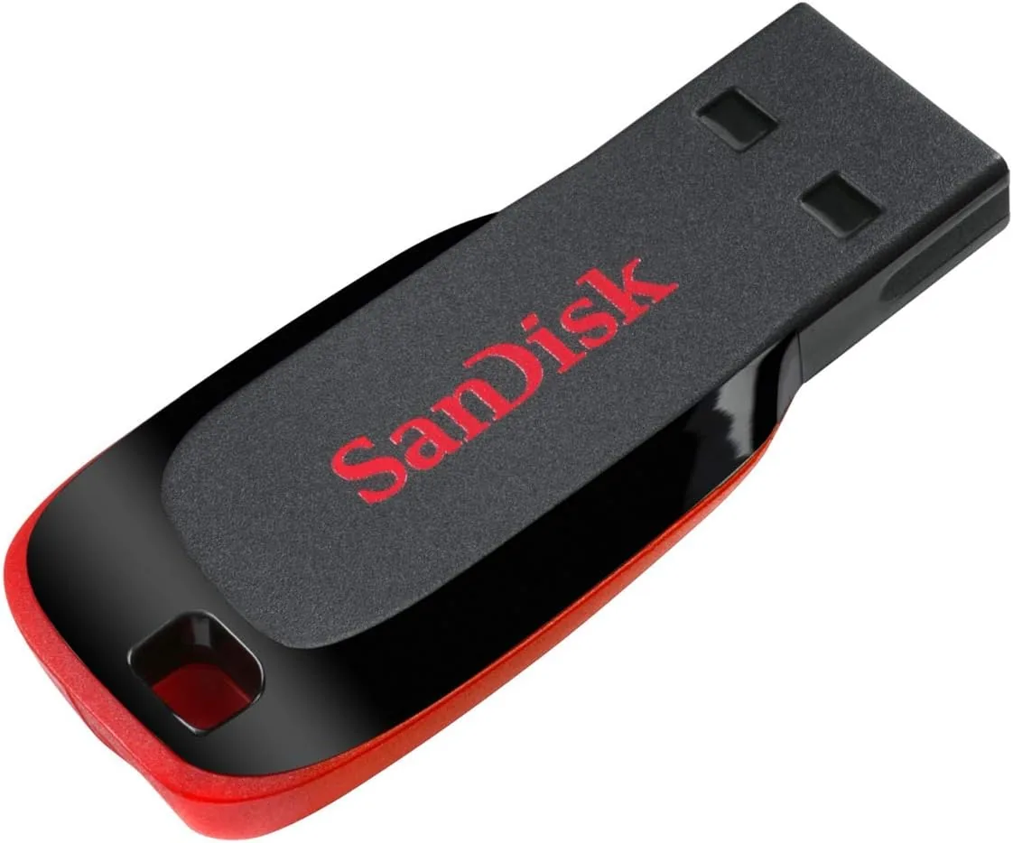 SanDisk Cruzer Blade retractable USB connector extended