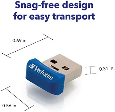 The Verbatim 32GB Store 'n' Stay Nano USB 3.2 Gen 1 compared in context