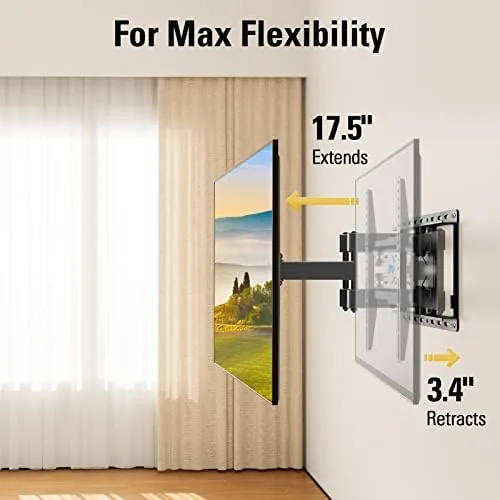 Mounting Dream MD2380 arms extended showing swivel range