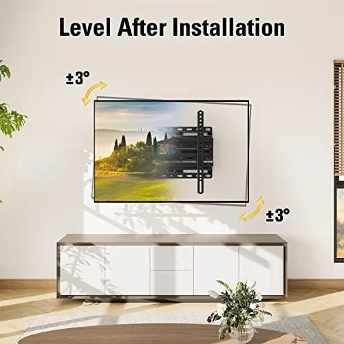 Swiveled television on the Mounting Dream MD2380 viewing from an angle