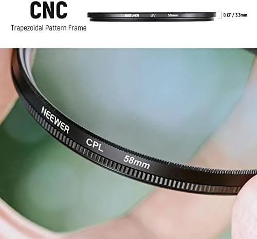 Another view of the NEEWER 58mm ND Lens Filter Kit with Hood & Lens