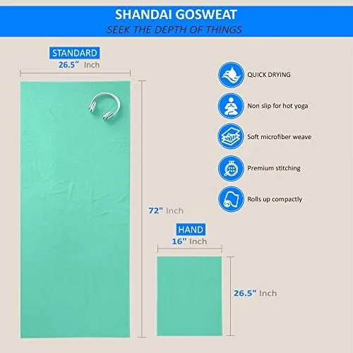 Close look at the GoSweat Non-Slip Hot Yoga Towel with Super-Absorbent Soft Suede Microfiber build quality