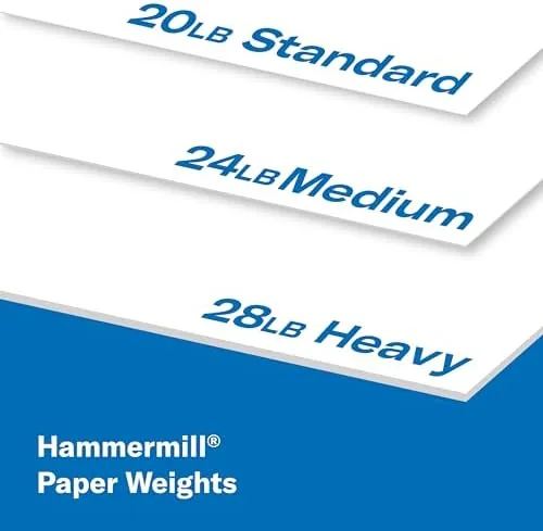 A tidy home office desk with the Hammermill case stored beside a printer