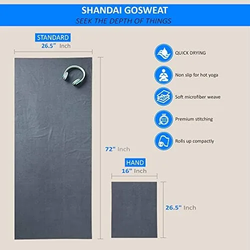 Close look at the GoSweat Non-Slip Hot Yoga Towel with Super-Absorbent Soft Suede Microfiber build quality