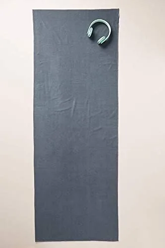 The GoSweat Non-Slip Hot Yoga Towel with Super-Absorbent Soft Suede Microfiber in real use