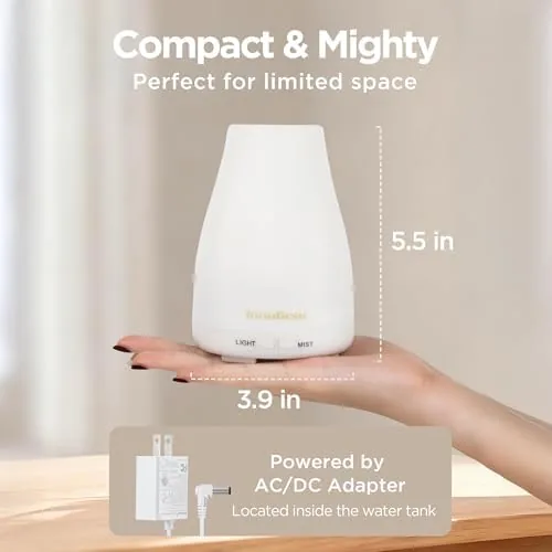 Close look at the InnoGear Essential Oil Diffuser Ultrasonic Diffusers for Home, Basic White build quality