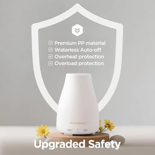 The InnoGear Essential Oil Diffuser Ultrasonic Diffusers for Home, Basic White in real use