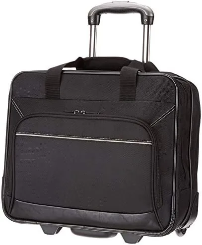 Amazon Basics 15.6" Rolling Laptop Bag for Travel and Business, Briefcase with Wheels, Adjustable Review: Tested and Rated