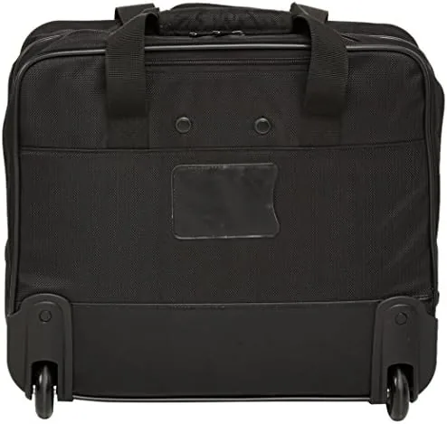 Another view of the Amazon Basics 15.6" Rolling Laptop Bag for Travel and Business