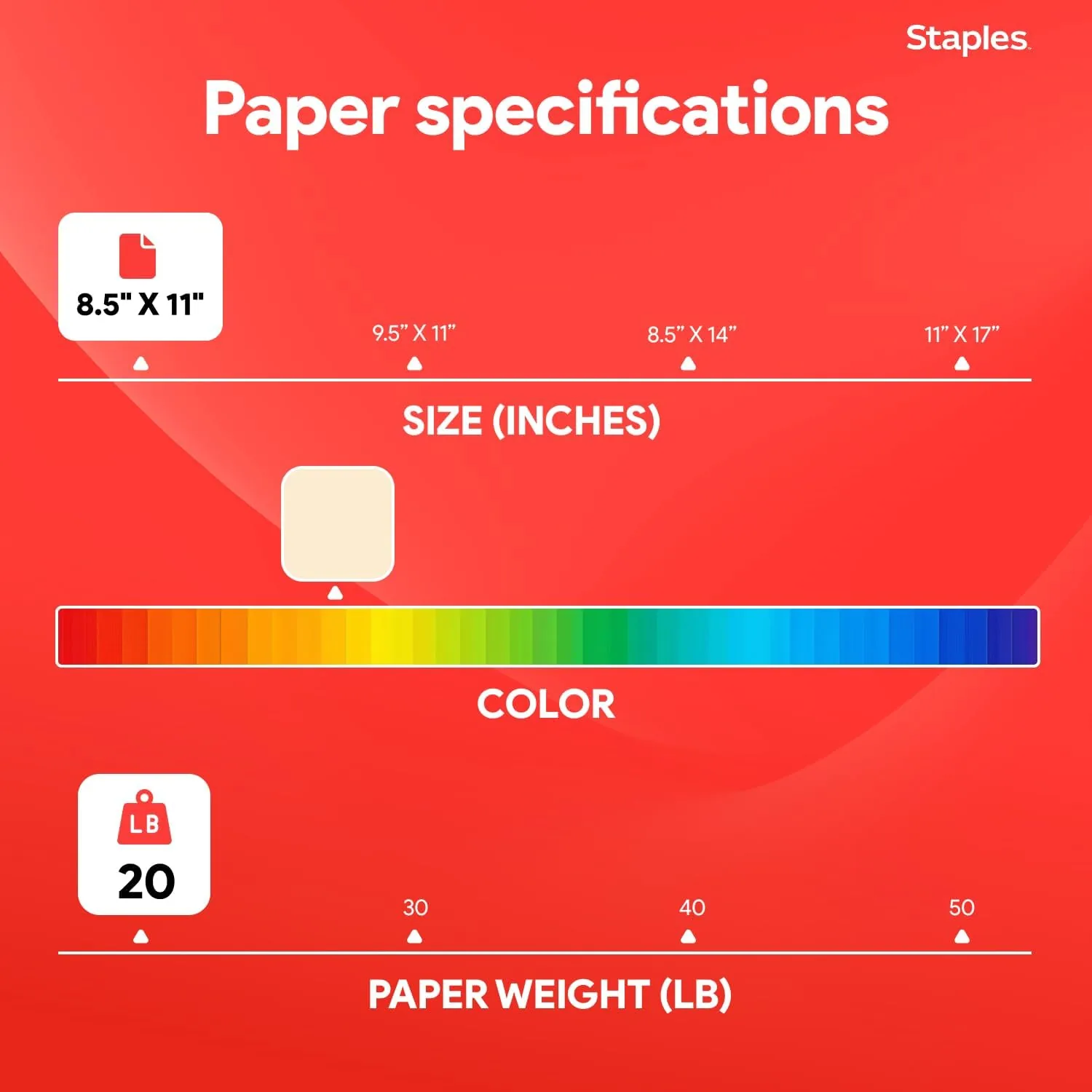 Printed flyers and cards in a stack showing the cream color