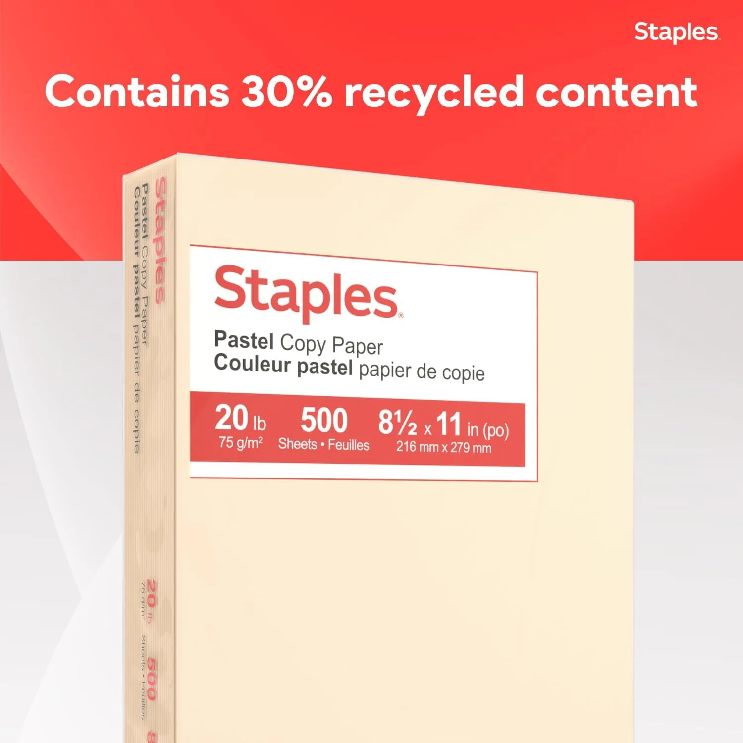 The cream paper next to white paper and a heavier card stock