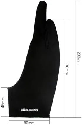 Another view of the HUION Artist Drawing Glove, One Size, Left or Right Hand