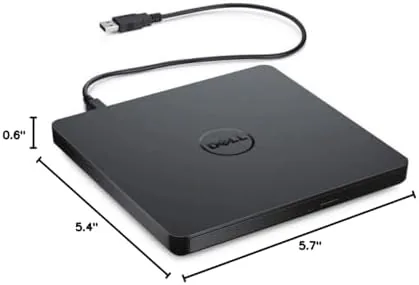 The Dell External USB Slim DVD RW Drive DW316, Plug and in real use