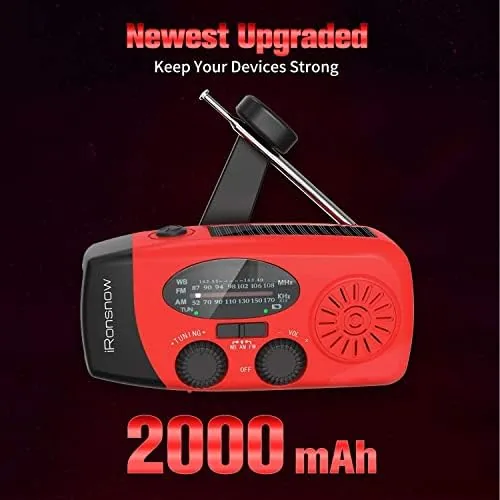 Close look at the Solar Emergency Hand Crank Weather Radio, 2000mAh NOAA AM/FM | build quality