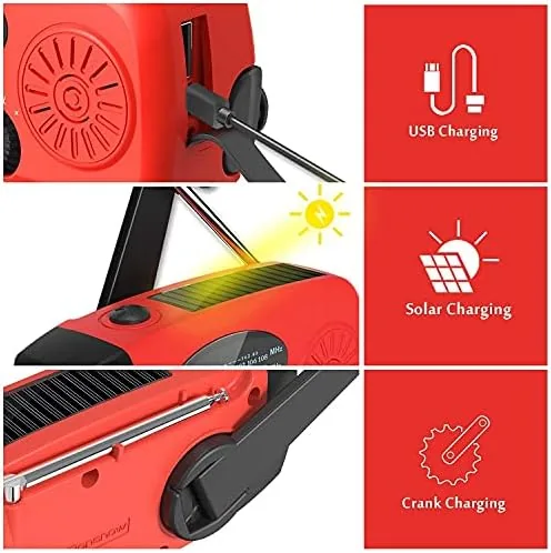 Testing the Solar Emergency Hand Crank Weather Radio, 2000mAh NOAA AM/FM | over two weeks