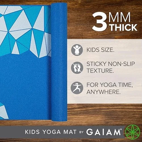 Close look at the Gaiam Kids Printed Yoga Mat, Non-Toxic, Fun Design, 3mm | build quality