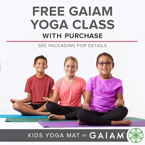 Another view of the Gaiam Kids Printed Yoga Mat, Non-Toxic, Fun Design, 3mm |
