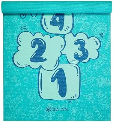 Testing the Gaiam Kids Printed Yoga Mat, Non-Toxic, Fun Design, 3mm | over two weeks