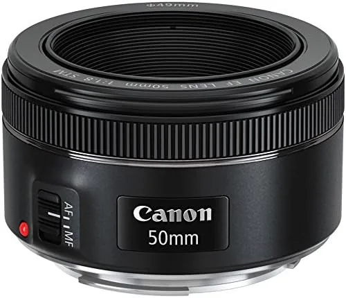 The Canon EF 50mm f/1.8 STM Lens, Black, Compatible with Canon compared in context