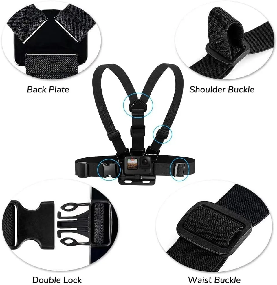 Close look at the Chest Mount Strap Harness Chesty Body Mount for GoPro | build quality